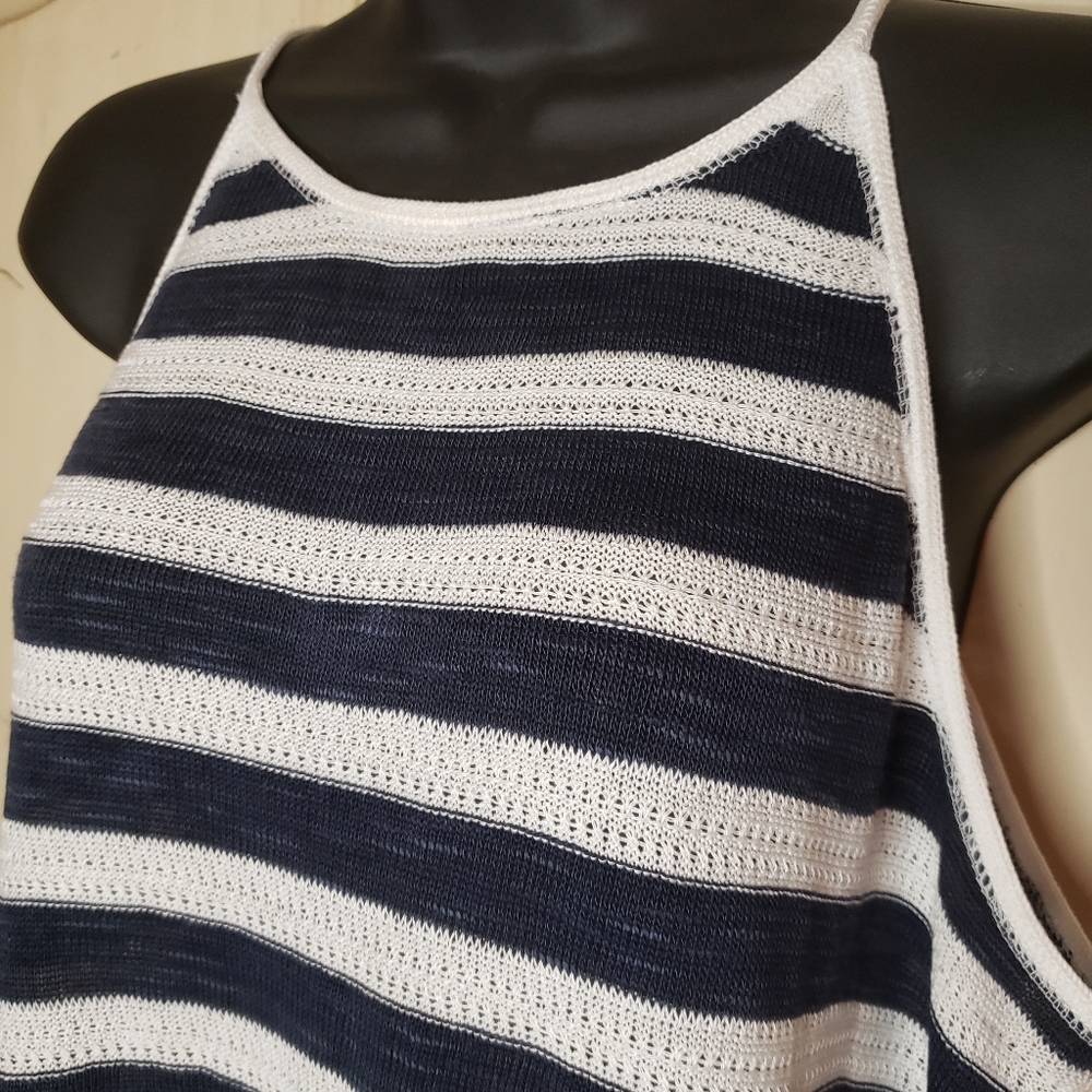Woven, striped tank
